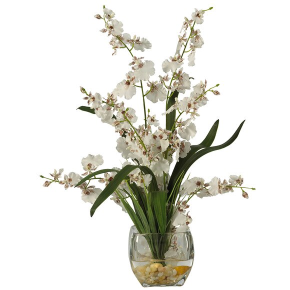 Dancing Lady Orchid Liquid Illusion Silk Flower Arrangement - SKU #1119