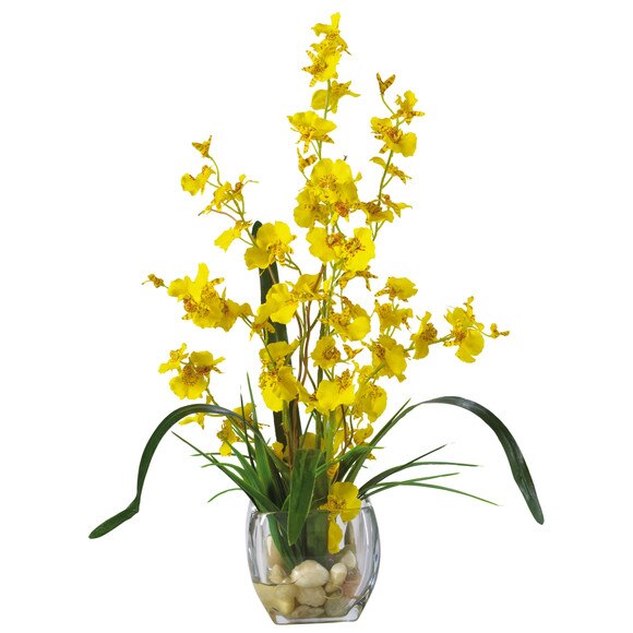 Dancing Lady Orchid Liquid Illusion Silk Flower Arrangement - SKU #1119 - 2