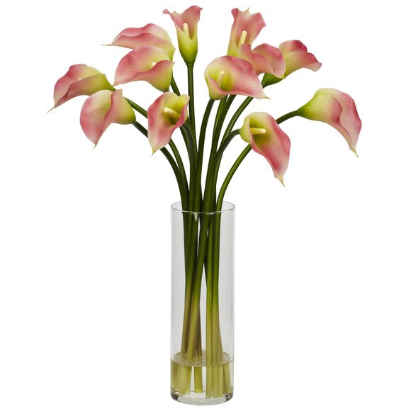 Mini Calla Lily Silk Flower Arrangement - SKU #1187 - 1
