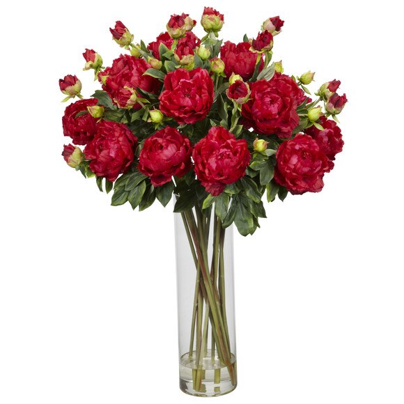Giant Peony Silk Flower Arrangement - SKU #1231
