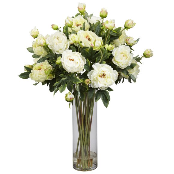 Giant Peony Silk Flower Arrangement - SKU #1231 - 1