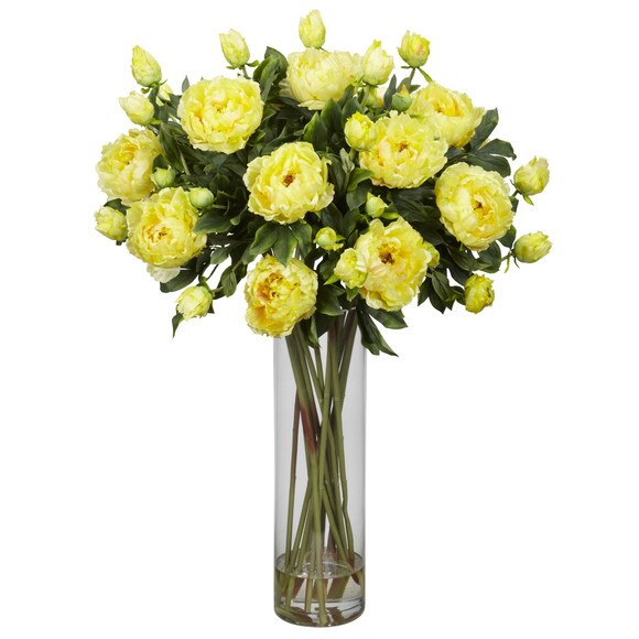 Giant Peony Silk Flower Arrangement - SKU #1231 - 2