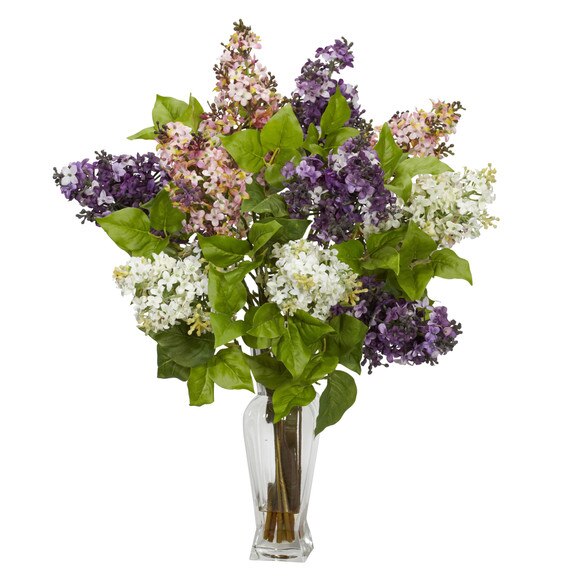 Lilac Silk Flower Arrangement - SKU #1256 - 3