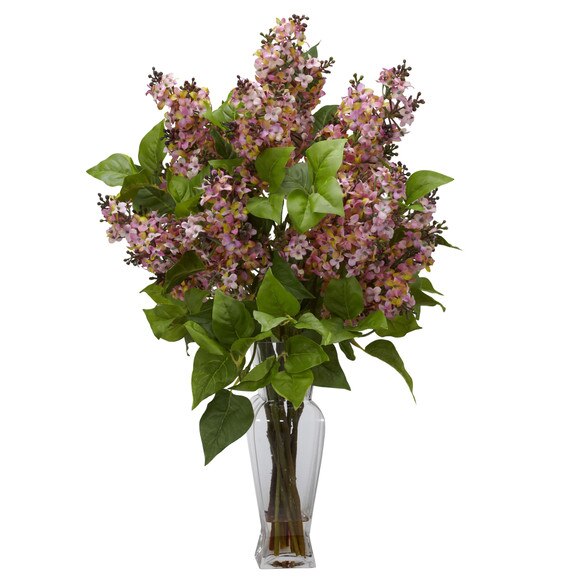 Lilac Silk Flower Arrangement - SKU #1256