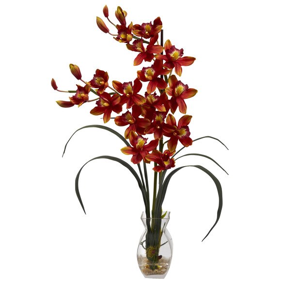 Cymbidium Orchid w/Vase Arrangement - SKU #1293 - 1
