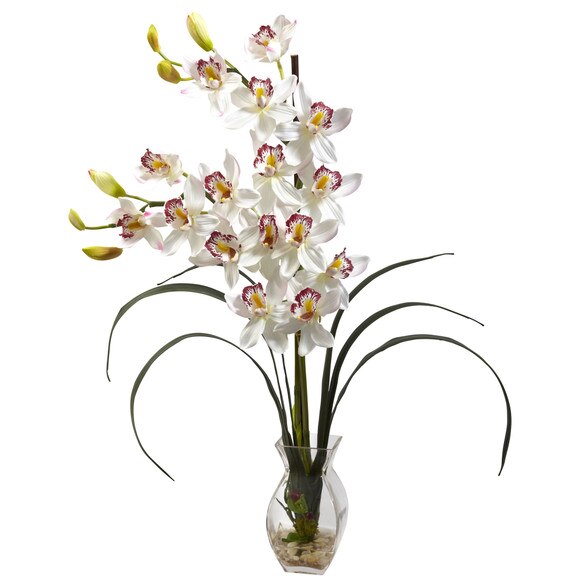 Cymbidium Orchid w/Vase Arrangement - SKU #1293