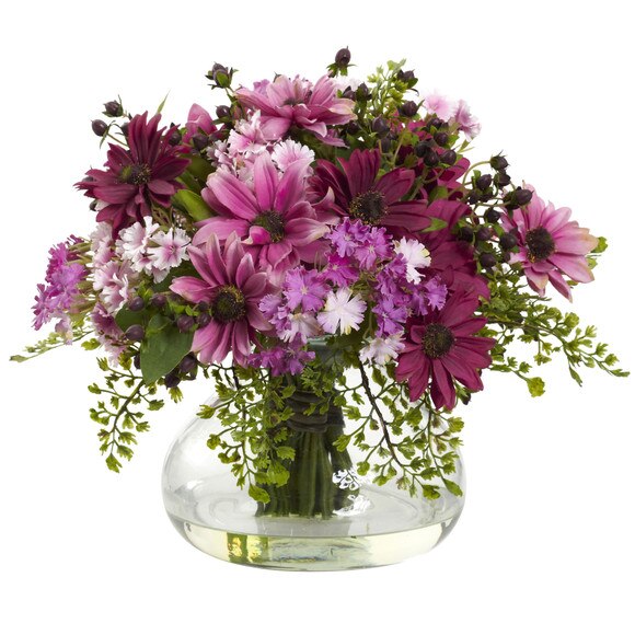 Large Mixed Daisy Arrangement - SKU #1353-PK