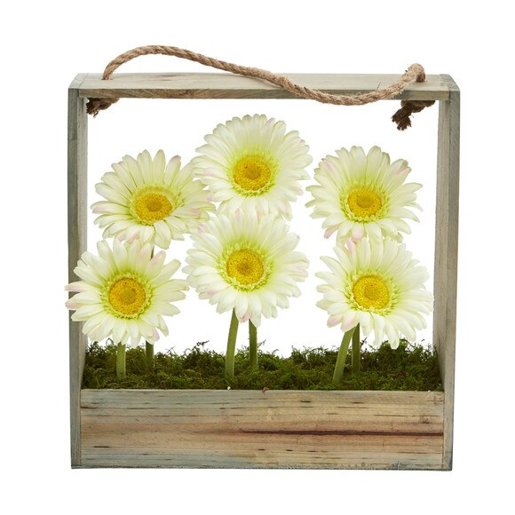 Gerber Daisy Garden in Hanging Frame - SKU #1482 - 9