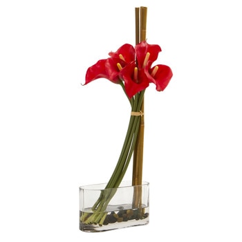 18 Calla Lily with Bamboo Artificial Arrangement - SKU #1576-CR