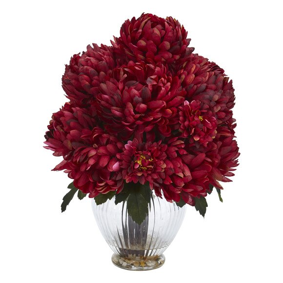Mum Artificial Arrangement in Vase - SKU #1597 - 1