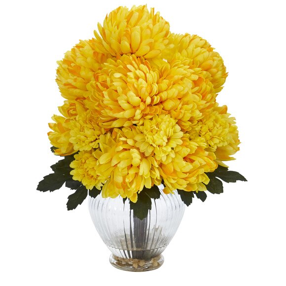 Mum Artificial Arrangement in Vase - SKU #1597 - 2