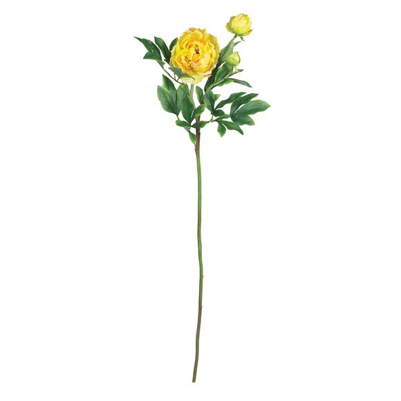 38.5 Peony Stem w/Lvs - SKU #2126-MB - 2