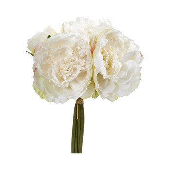 11 Peony Bouquet - SKU #2260-WH