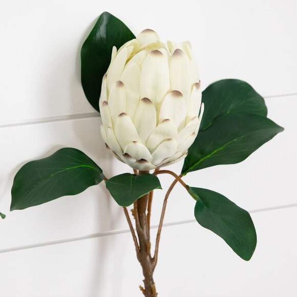 26-in Artificial King Protea Flower Stems - Set of 4 - SKU #2455-S4 - 4