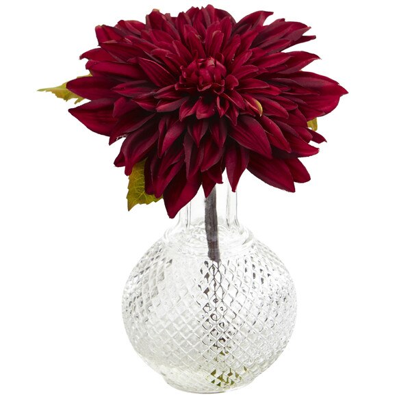 Dahlia w/Decorative Vase Set of 3 - SKU #4130-S3 - 3