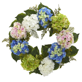 24 Hydrangea Wreath - SKU #4207