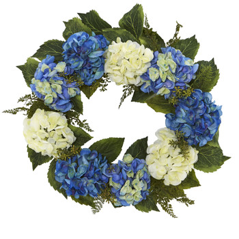 24 Hydrangea Wreath - SKU #4223