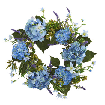 24 Hydrangea Wreath - SKU #4224