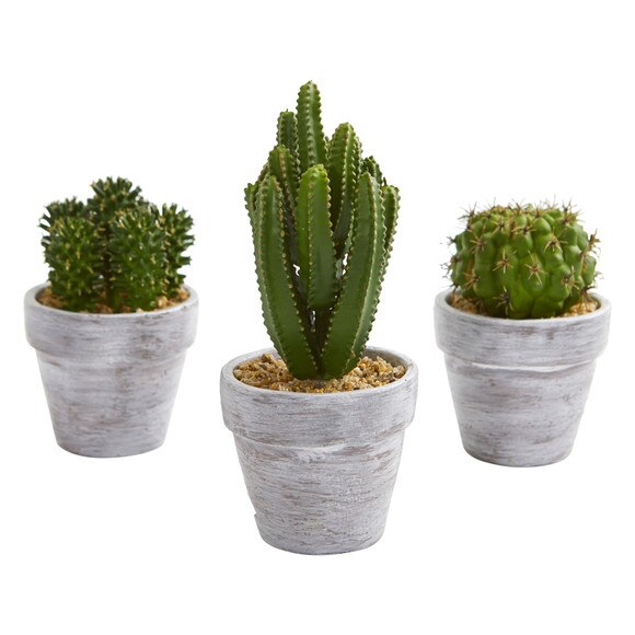 8 Cactus Artificial Plant Set of 3 - SKU #4334-S3