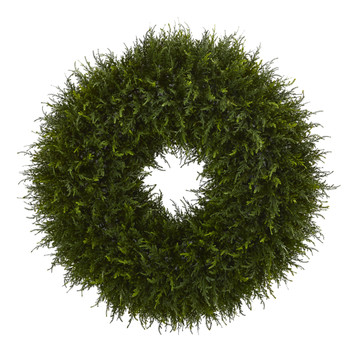 32 Giant Cedar Artificial Wreath - SKU #4351