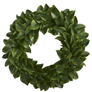 30 Magnolia Artificial Wreath - SKU #4391