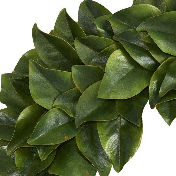 30 Magnolia Artificial Wreath - SKU #4391 - 2
