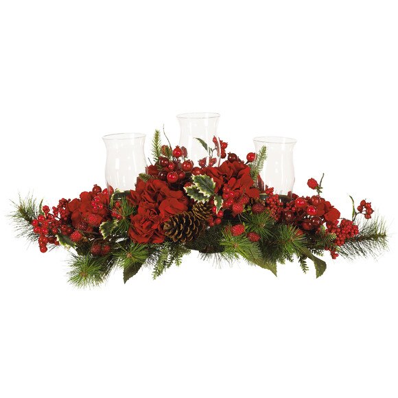 Hydrangea Holiday Candelabrum - SKU #4659