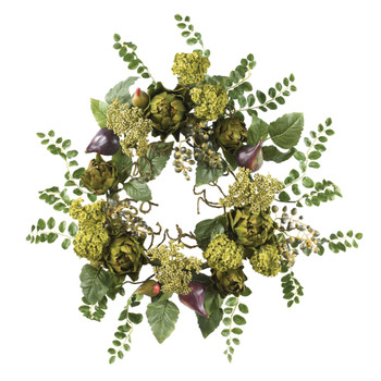 20 Artichoke Floral Wreath - SKU #4684