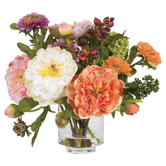 Peony Silk Arrangement - SKU #4689