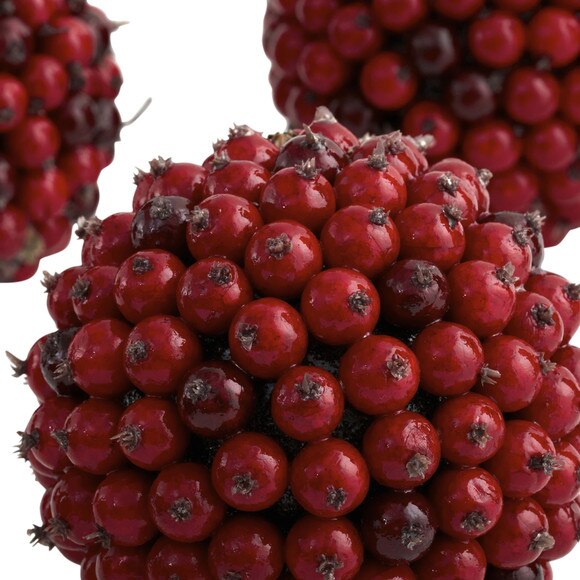 5 Red Berry Ball Set of 6 - SKU #4812-S6 - 3
