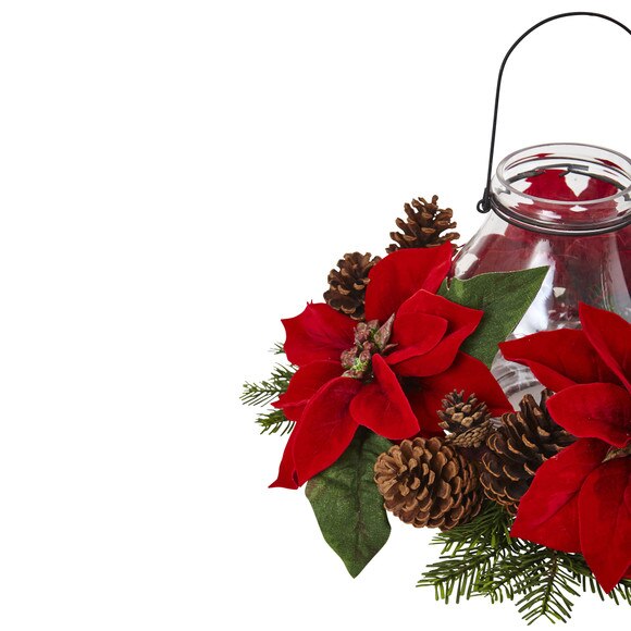 Poinsettia Pine Pine Cone Candelabrum - SKU #4875 - 2