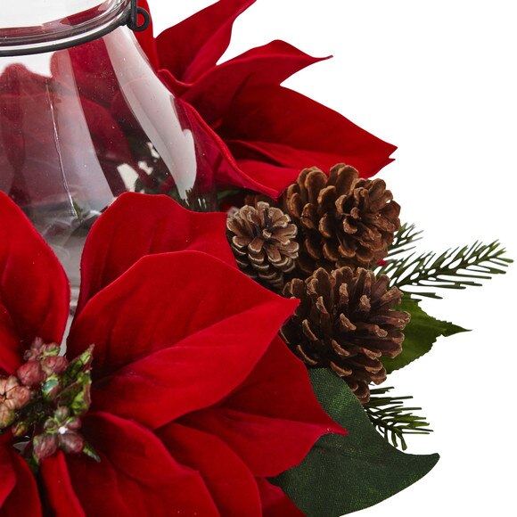 Poinsettia Pine Pine Cone Candelabrum - SKU #4875 - 4