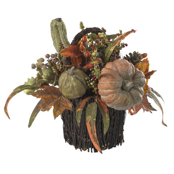 Fall Pumpkin Berry Table Arrangement - SKU #4903