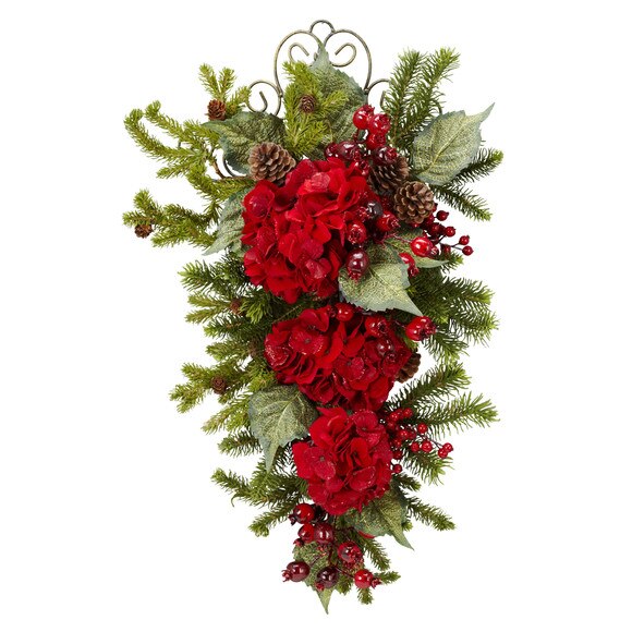 27 Christmas Hydrangea Teardrop - SKU #4926