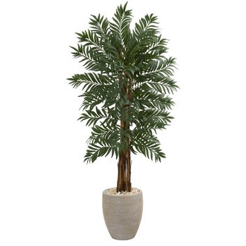 5 Parlor Artificial Palm Tree in Decorative Planter - SKU #5722