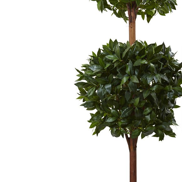 6 Double Ball Topiary Tree with European Barrel Planter - SKU #5958 - 1