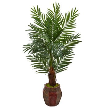 5 Areca Palm Tree in Weave Planter - SKU #5971