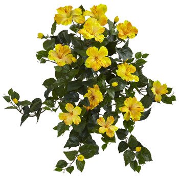 24 Hibiscus Hanging Bush x13 w/216 Lvs - SKU #6171-YL