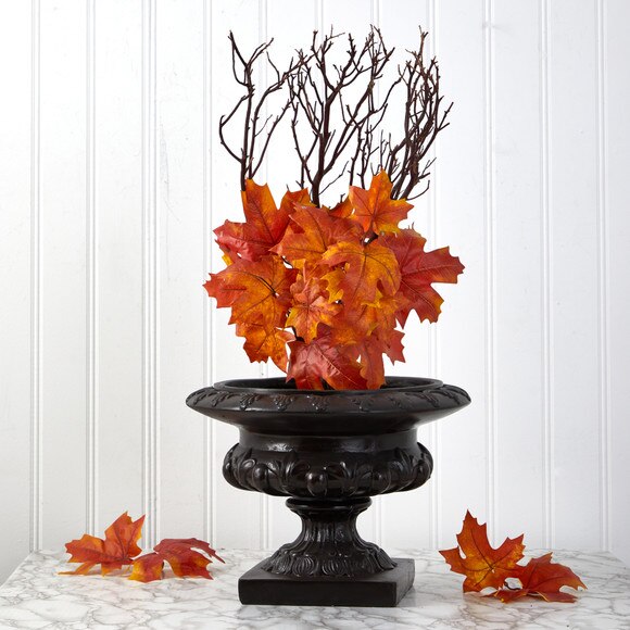 18 Autumn Maple Leaf Artificial Flower Set of 2 - SKU #6281-S6 - 1