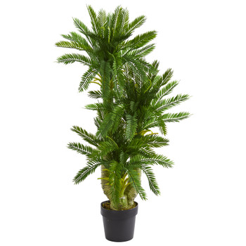 Triple Potted Cycas Artificial Plant - SKU #6357