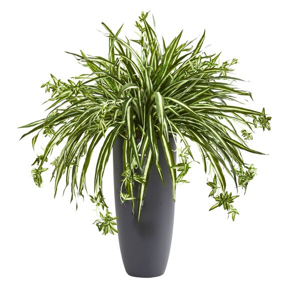 33 Spider Artificial Plant in Cylinder Planter - SKU #6452
