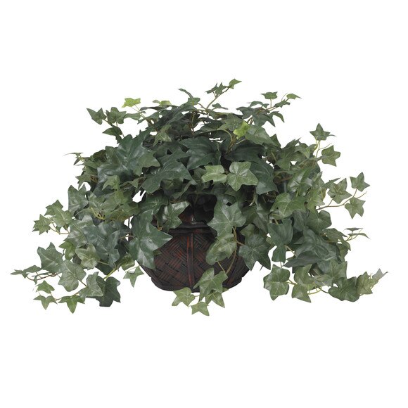 Puff Ivy w/Vase Silk Plant - SKU #6635