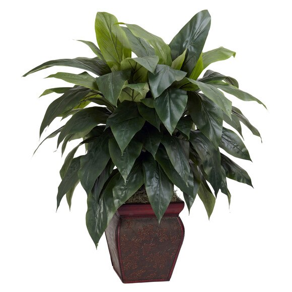 Cordyline w/Decorative Vase Silk Plant - SKU #6688