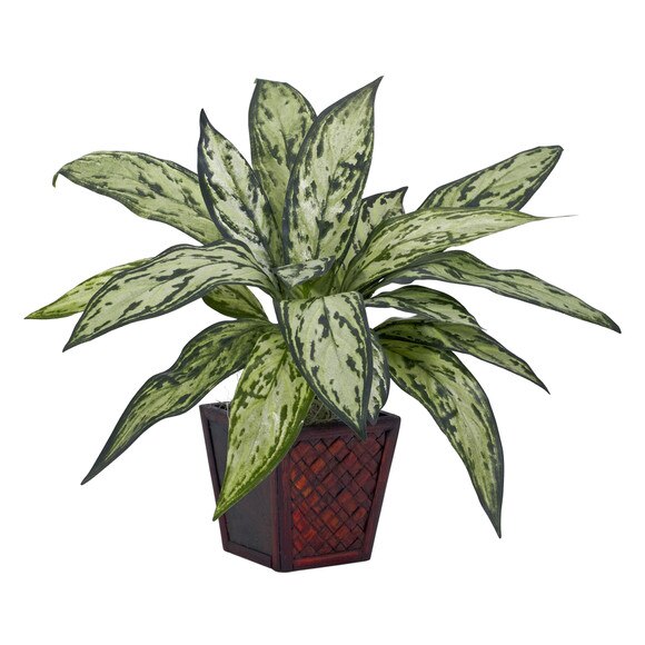 Silver Queen Silk Plant Set of 2 - SKU #6694-S2 - 1