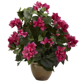 Bougainvillea w/Ceramic Vase - SKU #6730