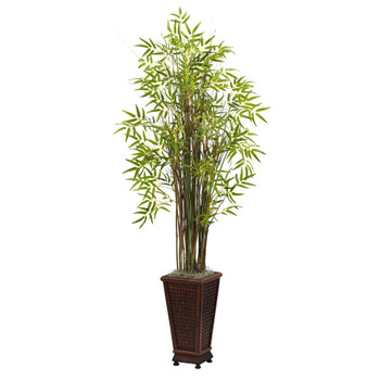 5.5 Grass Bamboo Plant w/Decorative Planter - SKU #6746