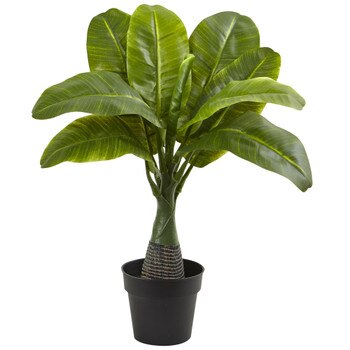 16.5 Mini Plastic Banana Palm w/Pot - SKU #6862-MB