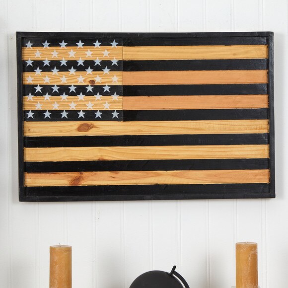 36 American Wood Flag Wall Decor - SKU #7108 - 2