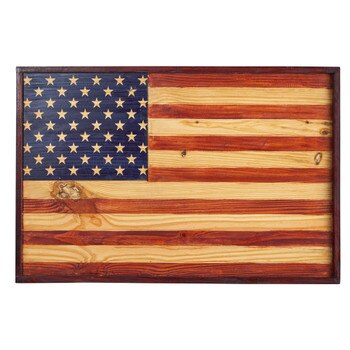 36 American Wood Flag Wall Decor - SKU #7109