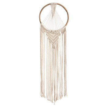 24 x 10 Handmade Bohemian Macrame Dreamcatcher Wall Hanging Decor - SKU #7110